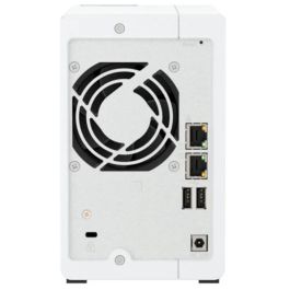 QNAP TS-216G NAS 2 Bahías ARM Cortex-A55 2.0GHz 4GB RAM 2.5GbE Almacenamiento en Red para Hogar o Oficina - Blanco