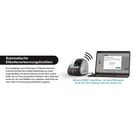 DYMO Rotuladora LABEL WRITER LW5XL NUEVA SERIE - RECONOCIMIENTO DE CINTA. ETIQUETA GRANDE (ESPECIAL ENVIOS)