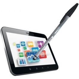 Bolígrafo de Tinta de Aceite Bic Cristal Stylus 926386/ para Pantallas Táctiles/ Azul