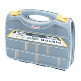 Plastiken 80382_NOIRE Organizador de herramientas doble de plástico 38 cm de titanio Precio: 25.4999998. SKU: B12QVLHXQK