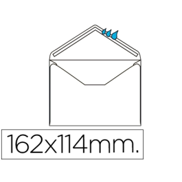 Liderpapel Sobre n.21 Blanco C6 114x162 mm Engomado Solapa de Pico Caja de 500 Unidades Precio: 14.49999991. SKU: B1BH9ZJ355