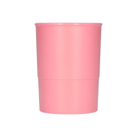 Q-connect Cubilete Portalapices Rosa Pastel Opaco Plastico Diametro 75 mm Alto 100 mm