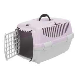 Trixie Caja de transporte Capri 1 para perros, talla XS, 32 x 31 x 48 cm, gris claro y malva
