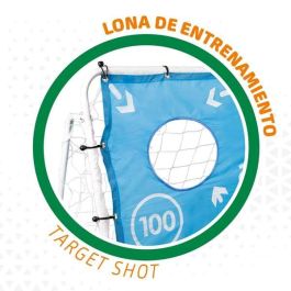 Portería de futbol de metal aktive con lona de entrenamiento 182x91x122cm Portería de futbol de metal aktive con lona de entrenamiento 182x91x122cm