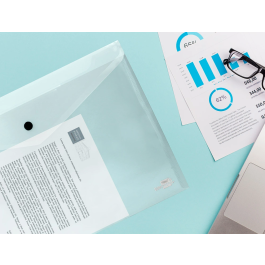 Liderpapel Carpeta Dossier 44244 Polipropileno A3 Transparente Translucido Capacidad 50 Hojas 180 micras