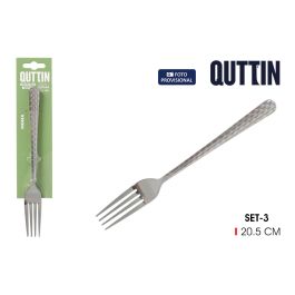 Inde Set 3 Tenedores de Mesa Moma de Acero Inoxidable 2 mm x 20.5 cm (12 Cajas)