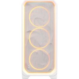 Fractal Design Meshify 3 Ambience Pro RGB White TG Clear Tint - Caja Torre ATX, Blanco, Vidrio Templado, Refrigeración Avanzada, FD-C-MES3A-05