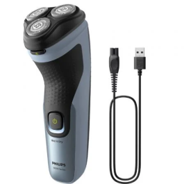 Philips Shaver Series 3000X X3063/00 Afeitadora Eléctrica, Cuchillas ComfortCut, Afeitado Seco y Húmedo, 45 Minutos de Uso Inalámbrico