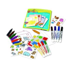 Crayola Mini Kids Mi primera caja para colorear y pegatinas. Kit de actividades creativo y completo para bebés y niños pequeños, +12 meses