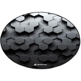Sharkoon SFM11 Hex - Cable Antideslizante para Escritorio de Poliéster Negro/Blanco (1200x1200x5mm)