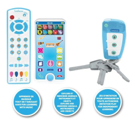 Lexibook Llavero Educativo Portátil con Control Remoto para Niños con Sonidos y Melodías