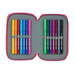 Blackfit8 Plumier Doble Fresa 28 Piezas | Estuche Escolar Poliéster 600D | Edad Recomendada +3 Años