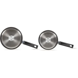 Livoo MEP154N Juego de 2 Cacerolas Antiadherente sin PFOA ni PFOS Mango de Silicona Apto para Inducción