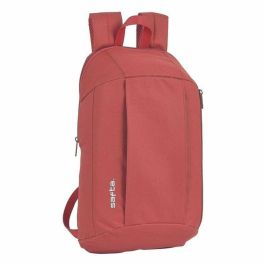 Safta Mini Mochila Infantil con Bolsillo Vertical, Roja, Poliéster 600D, para Niños de 3 Años, Surtida