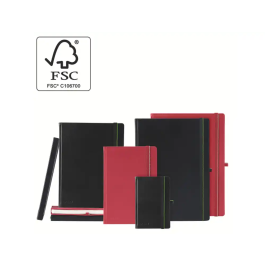 Leitz Cuaderno Complete Tapa Dura DIN A4, 80 Hojas Rayado Horizontal, Color Negro