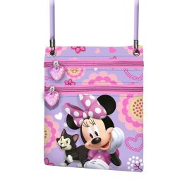 Disney Minnie Mouse Bolso Bandolera Pequeño Lila con Doble Compartimento y Correa de 100cm - 17x15x4cm PVC Precio: 11.49999972. SKU: B18SMVRMXA