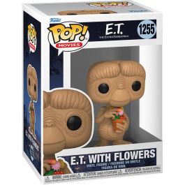 FUNKO POP! E.T. El Extraterrestre 40 Aniversario E.T. con Flores - Figura de Vinilo 9cm