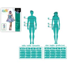 Disfraz Hada Púrpura Mujer Adulto Talla M-L, para Fiestas de Carnaval, Incluye Vestido y Accesorio de Espalda Disfraz Hada Púrpura Mujer Adulto Talla M-L, para Fiestas de Carnaval, Incluye Vestido y Accesorio de Espalda