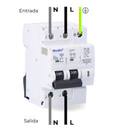 Revalco Iga 2p 32a c 10ka - Protector de sobretensión permanente y transitorio 5-15ka 275v, Blanco