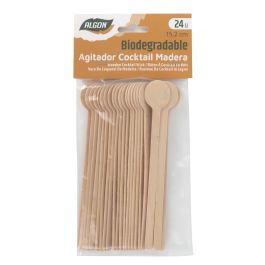 Set de 24 palos de cóctel de madera Algon 15.2 cm - Inde (18 Cajas) Set de 24 palos de cóctel de madera Algon 15.2 cm - Inde (18 Cajas)