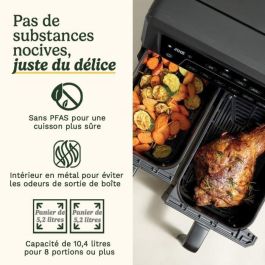Cuisinart CUI3030050197983 Freidora de Aire Doble Tanque 10,4 L 2400 W Negra