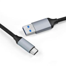 Cable Usb / Tipo-C 1 Metro Negro ELBE CA-0501-TC