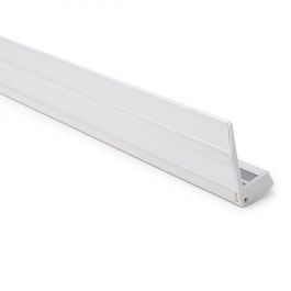 Greenice Perfil Iluminación Escaleras con Gomas Antideslizantes y Difusor Opal para Tiras LED Flexibles y Rígidas 1 Metro Incluye Tapones Finales