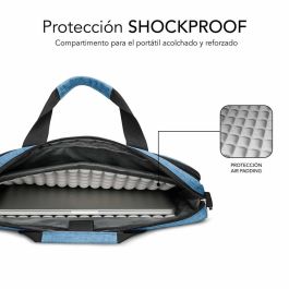 SUBBLIM Maletin Azul para portatil de 15,6? con proteccion total Air Padding