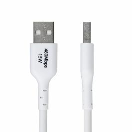 Cable USB Startech USB2AC3MNCWHE Blanco 3 m