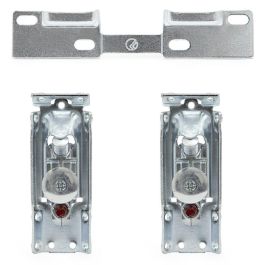 Italiana Ferramenta Colgador de Módulo Libra H1 Zincado con Placa Fijación Tornillos, Antidescolgamiento, Ajuste Vertical y Horizontal, Kit 150kg (2 Colgadores + 1 Placa Doble)