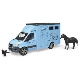Bruder Mercedes Benz Sprinter Transporte Equino para 1 Caballo 43x17x22 cm