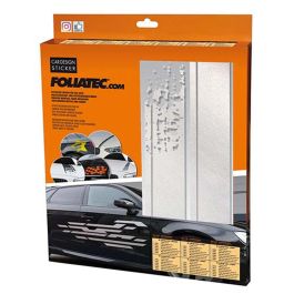 Pegatina Para El Coche Diseño Rayas Plata FO33953 Pegatina Para El Coche Diseño Rayas Plata FO33953