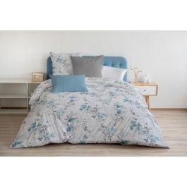 Juego de funda nórdica 220x240 cm HOME LINGE PASSION POMPADOUR: Funda nórdica + 2 fundas de almohada - 100% Algodón 57 Hilos - Blanco/Azul Precio: 44.5000006. SKU: B15MNHA5NL