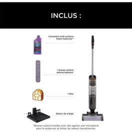Shark WD210EU Limpiador sin Cable para Suelos Duros HydroVac 3 en 1 Aspira, Pasa la Mopa y Limpia