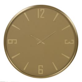 Reloj de Pared Amarillo Cristal Acero 51 x 5 x 51 cm