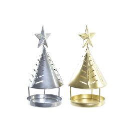 Portavela Navidad Moderna DKD Home Decor Dorado Plateado 8 x 16 x 8 cm (8 Unidades) Precio: 29.49999965. SKU: B15G69VPVB