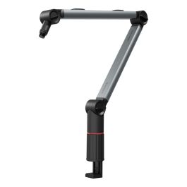 GENESIS NGM-2157 Soporte de Brazo Profesional para Micrófono, Thulium 700, Base de Escritorio, Gris Aluminio