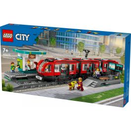 LEGO 60423 City Tranvía y Estación del Centro de la Ciudad, set de juego de construcción para niños a partir de 7 años