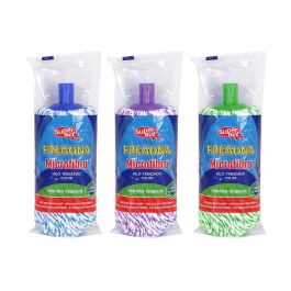 Supernet Fregona Hilo Trenzado Microfibra 150Gr, 12 cm ancho, 6 cm alto, 29 cm largo (12 Unidades) Precio: 23.78999997. SKU: B16LGA83B2
