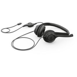 Logitech H390 Auriculares con Micrófono USB-C para PC/Portátil, Llamadas y Música, Negro