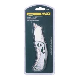 Mota Herramientas Cúter Plegable C301 de Aluminio y Zinc con Bloqueo de Seguridad y Hojas de Recambio Precio: 11.49999972. SKU: B17TM8CQ6H