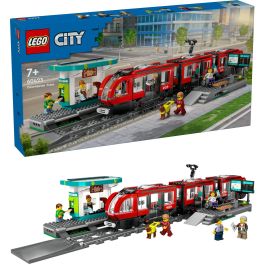 LEGO 60423 City Tranvía y Estación del Centro de la Ciudad, set de juego de construcción para niños a partir de 7 años