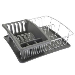 Escurridor para Fregadero Metaltex Gris (35 x 30 x 11 cm)