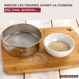 Fackelmann AAARV39584 - Juego de 2 Coladores de Cocina Extrafinos de Acero Inoxidable - Basic - 18 cm