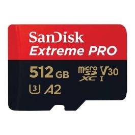 Sandisk Extreme PRO Tarjeta microSDXC de 512GB UHS-I Clase 10 con Adaptador SD Velocidad 200MB/s Lectura 140MB/s Escritura Precio: 146.4999998. SKU: B1KC3ZZS9E