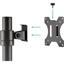 Digitus Soporte de Monitor Unipolar de Escritorio, para pantallas de 15"-32", 8kg, Abrazadera, VESA 75x75/100x100mm, Negro