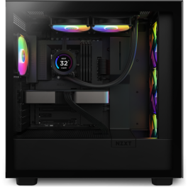 NZXT Kraken Elite 240 RGB Procesador Sistema de refrigeración líquida todo en uno 12 cm Negro 1 pieza(s)