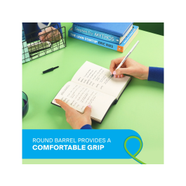 Papermate Kilométrico Bolígrafo Punta 1 mm Plástico Reciclado 80% Color Azul Caja 50 Unidades
