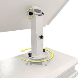 Logon RCCTV007 Kit de Poste Solar para Armario Rack CCTV Mural/Poste 12U IP66 con Soporte Ajustable para Panel Solar