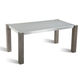 Mesa Comedor Moderno DKD Home Decor Gris 92 x 74 x 162 cm